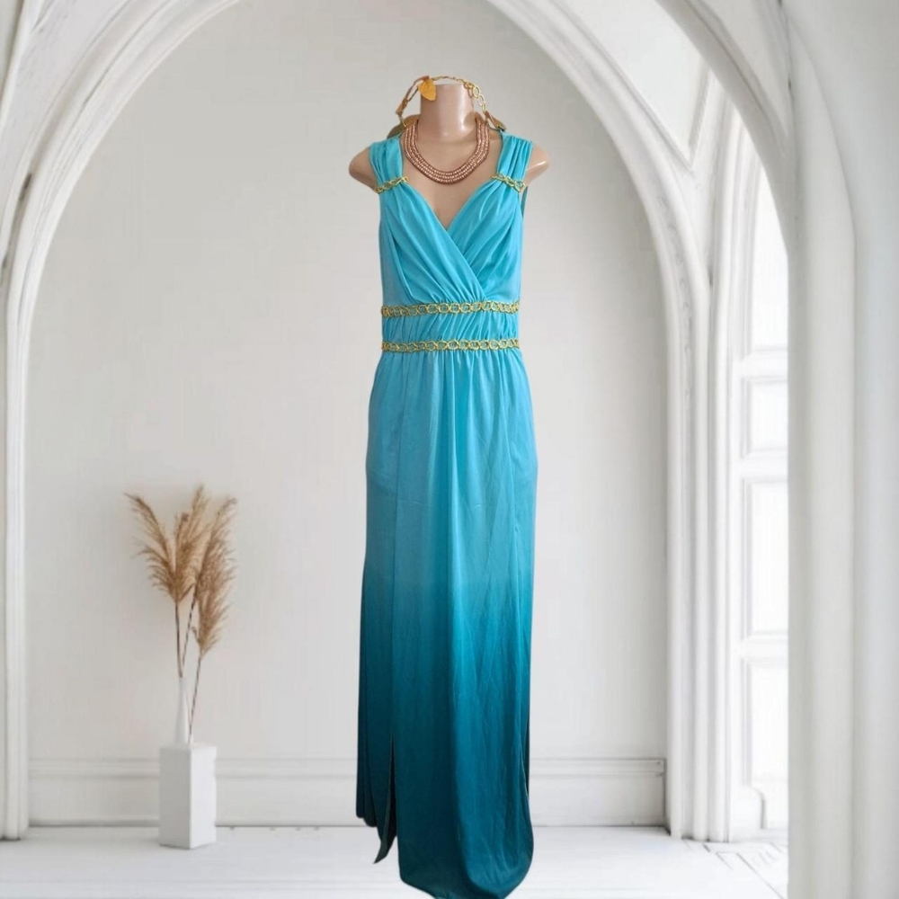 Spirit Blue Pleated Embellished Maxi Dress 💛 REASONABLE OFFERS WELCOME
